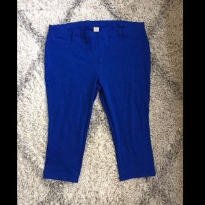 Blue Capri Jeggings Pants Faded Glory Plus Sz 3x